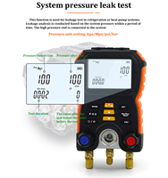 Diagnostic Tools Vacuum Refrigeration Meter Tester HVAC Digital Pressure Manifold Gauges for Hvac