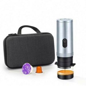 Cafetera Portátil Autocalentable para 100 Tazas de Espresso, Compatible con Cápsulas y Café Molido, con USB-C para Camping - Product Image 1