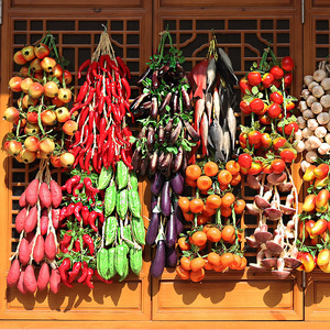 Modelo de espuma de alta densidad para colgar en la pared, simulación de vegetales <span class=keywords><strong>y</strong></span> frutas, decoraciones colgantes de chile <span class=keywords><strong>y</strong></span> maíz, accesorios de decoración de vegetales artificiales. - Product Image 3