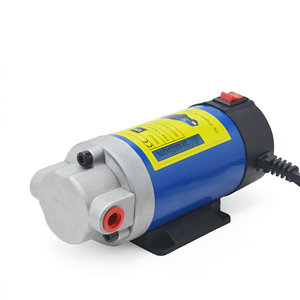 12V Hydraulic Gear <b>Pump</b> 100W All Copper Motor Cast Iron Car Engine <b>Oil</b> <b>Transfer</b> <b>Pump</b> - Product Image 2