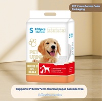 Couches pour animaux de compagnie écologiques en non-tissé épaissi, désodorisantes, jetables, absorbantes, pour chiens, chats et petits animaux