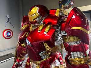 Escultura <span class=keywords><strong>de</strong></span> alta calidad, hombre <span class=keywords><strong>de</strong></span> hierro personalizado, personaje animado, escultura decorativa, obra <span class=keywords><strong>de</strong></span> arte - Product Image 3