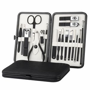 Bộ Dụng Cụ Cắt Móng Tay Cắt Móng Tay Giá Trực Tiếp Từ Nhà Máy Bộ Làm Móng 18 Cái Màu Đen - Product Image 6