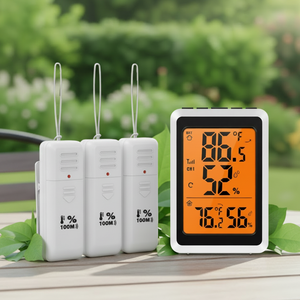 Thermomètre numérique, jauge de température, moniteur d'humidité, hygromètre, mesureur d'humidité avec rétroéclairage, niveau de confort MAX/MIN - Product Image 1