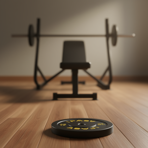 Ensemble de plaques de poids rapides 35 lb en acier et caoutchouc pour entraînement de force à domicile et développé couché - Product Image 2