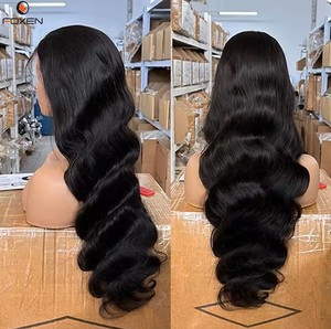 Encaje suizo <span class=keywords><strong>Vietnam</strong></span> pelo encaje completo Frontal pelucas de cabello humano piano colores Jerry Curl & Deep Wave encaje transparente - Product Image 3