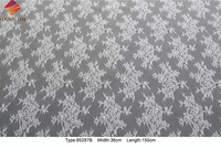 Haute Qualité Cils Français Dentelle Ivoire Blanc Chantilly Dentelle Tissu Non Élastique Double Bords Dentelle Garniture pour Robe De Mariée De Mariée