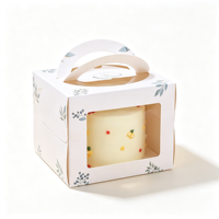 Boîtes alimentaires personnalisées pour fenêtre, finition mate, pour mini-gâteaux, desserts et emballages cadeaux pour événements de mariage