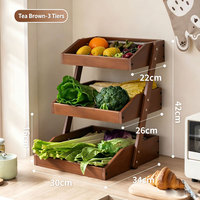 Panier de rangement pour légumes de comptoir de cuisine, étagère de rangement pour fruits de bureau, support de rangement pour légumes de comptoir de cuisine