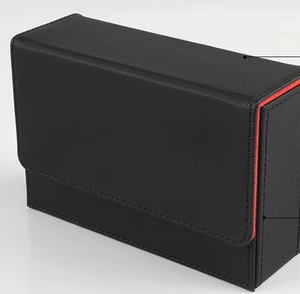 กล่องเก็บการ์ดเกมแบบพกพา ทำจากหนัง PU สองช่อง สำหรับการ์ด TCG เช่น เวโรวูล์ฟ และสาม<span class=keywords><strong>ก๊ก</strong></span> - Product Image 4