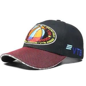 Kualitas Tinggi Kustom Polos dengan Logo Bordir Basket Topi Topi Baseball Promosi
