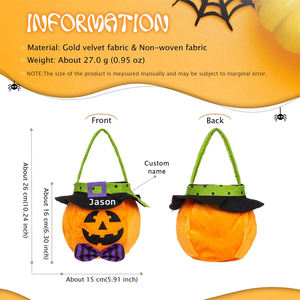 Nueva Decoración para Halloween, Bolsa <span class=keywords><strong>de</strong></span> Felpa Extra Grande y Suave con Diseño <span class=keywords><strong>de</strong></span> Fantasma, para Dulces, Regalos, Calabazas, Brujas y Otros Artículos - Product Image 5