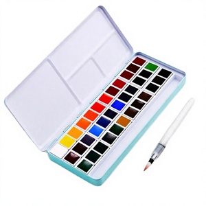 Keep Smiling Art Supplies Set Professional Watercolor <b>Paint</b> 36 Colors Quick Drying Not Easy to Fade Canvas Compatible/ 3mL - Product Image 2