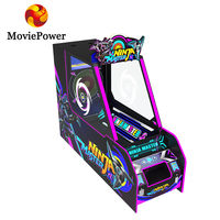 Machine de jeu d'arcade Ninja Dart à monnayeur, avec billet de rédemption, retrait automatique des disques et recyclage, prix usine MoviePower