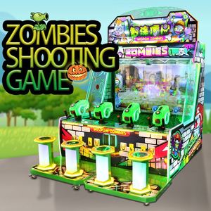 Grande simulation d'arcade de tir de zombies à quatre joueurs avec pistolets à eau pour équipement de parc d'attractions - Product Image 2