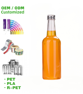Botellas de <span class=keywords><strong>Vino</strong></span> de Plástico PET Transparente de 330 ml, Aptas para Alimentos, en Existencia, Venta al por Mayor, Botellas Desechables Vacías de PET para Bebidas con Tapa - Product Image 2