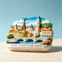 Vente en gros de souvenirs touristiques personnalisés en résine 3D représentant des pays, produits à vendre dans les lieux touristiques, cadeaux de voyage, décoration pour la maison et la cuisine