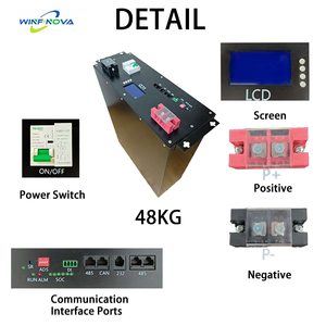 Lớp 51.2V 5KW thông minh JK BMS LiFePO4 treo tường Pin gói có thể giao tiếp 6000 + Chu kỳ sâu nhà Hệ thống lưu trữ năng lượng - Product Image 3