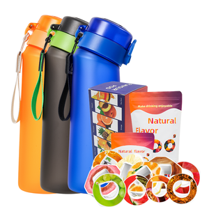 Bouteille d'Eau Personnalisée de 750 ml en Tritan Sans BPA avec Capsules d'Arôme et Emballage – Différentes Saveurs par Aspiration - Product Image 1