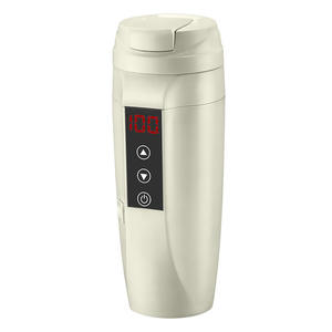 Hervidor eléctrico de Control de temperatura 2024, 12V, taza de café con calefacción de acero inoxidable hirviendo, vaso de viaje, taza inteligente para coche - Product Image 6