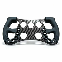 Volant de simulation de course style F1, directement de l'usine, prend en charge les positions personnalisées des inserts en carbone et des boutons rotatifs selon les plans CAO.