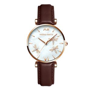 Nuevo Reloj de Pulsera de Moda para Mujer con Diseño en Relieve 3D de Libélula, Acero Inoxidable, Esfera de Nácar, Reloj de Cuarzo - Product Image 6