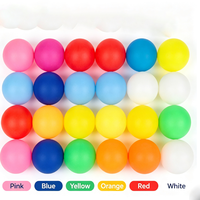 Balles de ping-pong colorées pour fêtes, balles de tennis de table en plastique, logo personnalisé accepté pour les jeux d'enfants et la décoration de la maison