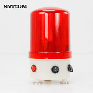 SNTOOM Luz de Advertencia Giratoria LED Roja de Alta Luminosidad ST-01JHR, Dispositivo de Alarma Audible y <span class=keywords><strong>Visual</strong></span> con Carga Magnética, 12V/24V/220V - Product Image 5