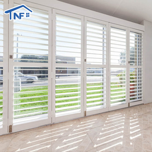 Hợp kim nhôm mù louver cho biệt thự Tempered Glass louver cửa sổ Sun-proof cửa sổ màn trập - Product Image 1