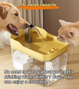 Fontanella per Animali Domestici, Distributore d'Acqua Silenzioso a Flusso Continuo per Gatti e Cani, Grande Capacità, Abbeveratoio Automatico in Plastica - Product Image 5