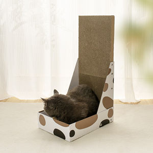 Beliebter L-förmiger Katzen kratzer aus Wellpappe für das bequeme Schlafen und Spielen von Katzen bäumen und Kratzern - Product Image 2