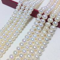 Perles d'eau douce naturelles de haute qualité en vrac pour la fabrication de colliers et de bracelets pour femmes