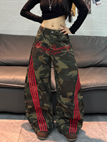 Pantalon Streetwear Sur Mesure, Jean Cargo en Denim Délavé Multi-Poches, Design Boutonné, Style Classique Délavé, Écologique