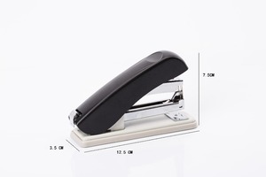 Kim loại mạnh mẽ plier Stapler nỗ lực tiết kiệm Hướng dẫn sử dụng thiết kế với 20 tờ công suất dễ dàng để tải mứt miễn phí văn phòng phẩm màu đen Nguồn cung cấp - Product Image 6