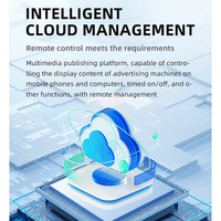 Afficheur publicitaire numérique à écran tactile LCD 4K avec indice d'étanchéité IP65 pour extérieur, avec CMS basé sur le cloud et technologie NFC