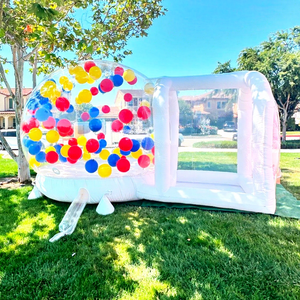 Commercial kids bounce castle balloon dome tent with tunnel inflatable trampoline <b>bubble</b> house - Product Image 1