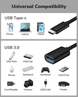 Adaptador OEM de Tipo C a USB, Cable OTG para PC con Conector USB 3.0 para Conectar Dispositivos Android y Tipo C