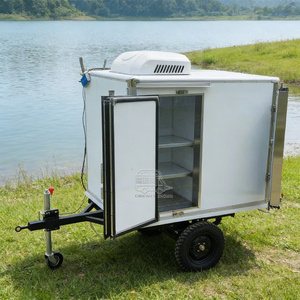 Unité de réfrigération pour petite remorque, réfrigérateur à double porte, conteneur frigorifique, congélateur mobile, système compact - Product Image 5