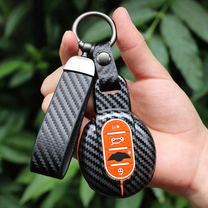 Housse de protection pour clé à distance de voiture Accessoires de protection Shell Fob Carbon Fiber Car Key Case pour BMW <span class=keywords><strong>MINI</strong></span> <span class=keywords><strong>Cooper</strong></span> F56 F54 F55 Protector 2 - Product Image 2