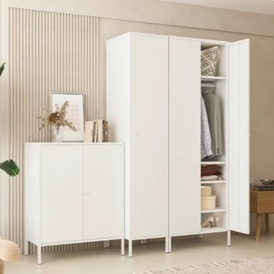 Armario de Acero de Diseño Moderno para Dormitorio, Sala de Estar, Baño, Oficina, Hotel, Hospital, con Altura Ajustable, Mueble para el Hogar - Product Image 3