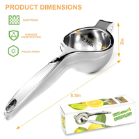 Outils de cuisine Presse-agrumes portable de qualité supérieure Presse-agrumes à orange et à citron vert Presse-agrumes manuel en acier inoxydable