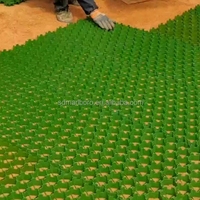 Rejilla/Alfombra de Plástico HDPE de Alta Calidad SDM, Modelo 50x50, para Uso Industrial, Jardín, Paisajismo, Parque, Plantación de Césped