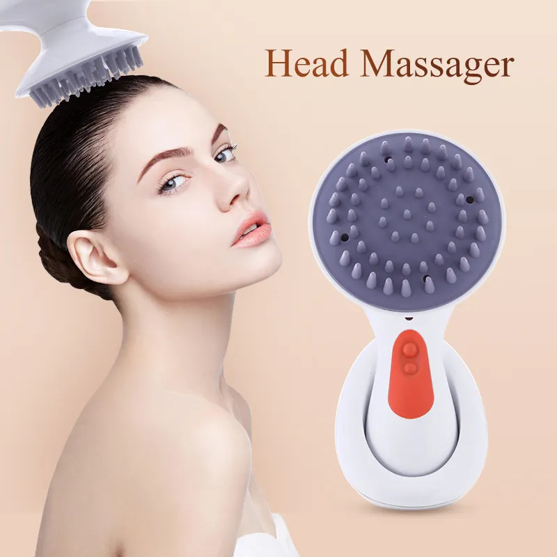 Masseur de tête de Vibration électrique de Massage du cuir chevelu de haute qualité avec Machine de Massage de tête de charge USB pour la croissance des cheveux en profondeur