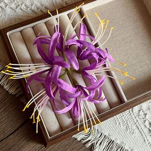 Toptan antik Hanfu tarzı saç aksesuarları yeni simülasyon yapay düğün çiçekleri - Product Image 3