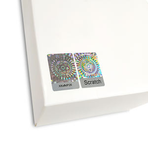 Logo imprimable personnalisé Sécurité QR <span class=keywords><strong>Code</strong></span> Scratch-off Sceau holographique Autocollant d'étiquette inviolable - Product Image 2