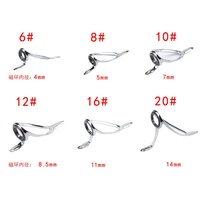 LINIX 6 #-20 # Guías de acero inoxidable Guías de mar Guías de caña de pescar Anillo Accesorios de herramientas de pesca de cerámica