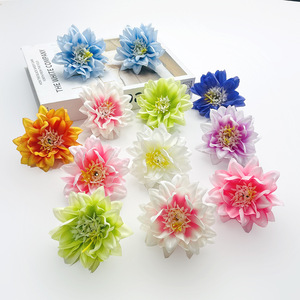 Flores de peonía artificiales de 7 cm de tela de seda para horquillas DIY, accesorios para ropa tradicional china - Product Image 1