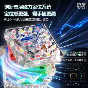 Cubo de Rubik magnético Qiyi Warriors 6x6, edición UV, cubo de velocidad profesional para adolescentes y adultos 6X6X6 - Product Image 4
