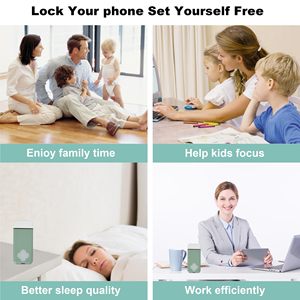 Tự Kỷ Luật Di động điện thoại thông minh Điện thoại di động tù điện thoại di động tự động hẹn giờ điện thoại Thời gian khóa hộp mà không có ánh sáng trở lại - Product Image 6