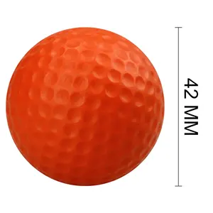 كرة جولف مخصصة من فوم البولي يوريثان من منفذ المصنع للتدريب داخل المنزل لون أسود لعبة للحيوانات الأليفة كرة جولف